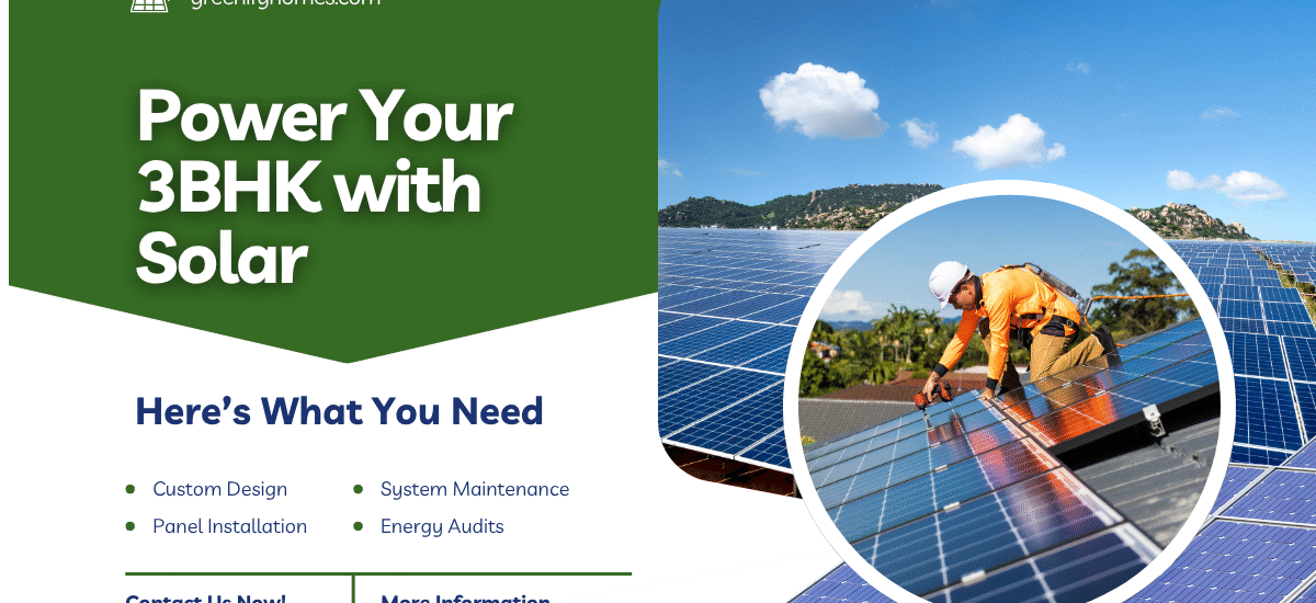How Many Solar Panels Do You Need to Power a 3BHK House in India?