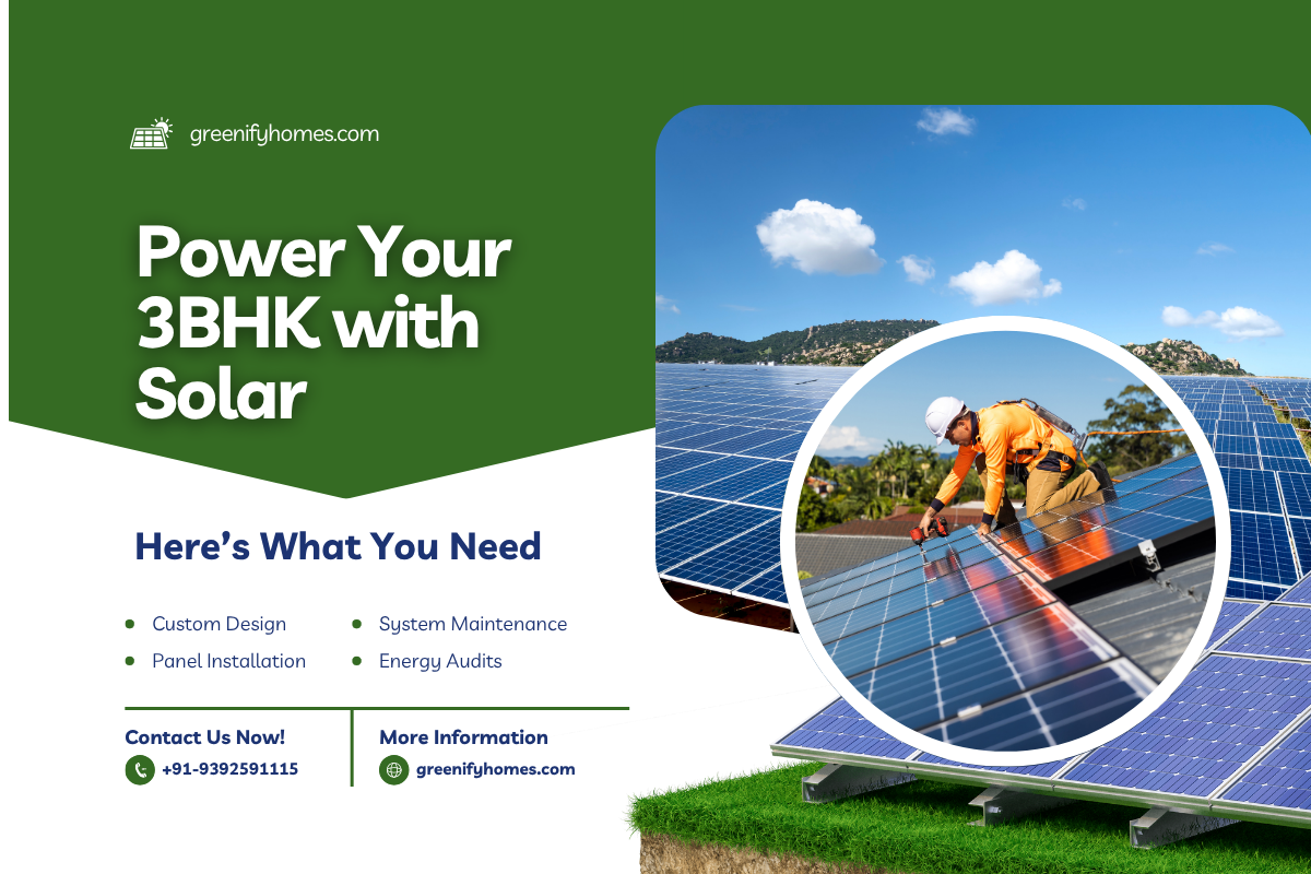 How Many Solar Panels Do You Need to Power a 3BHK House in India?