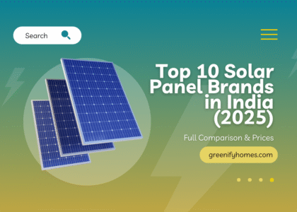 Top 10 Solar Panel Brands in India for 2025 – Full Comparison & Prices